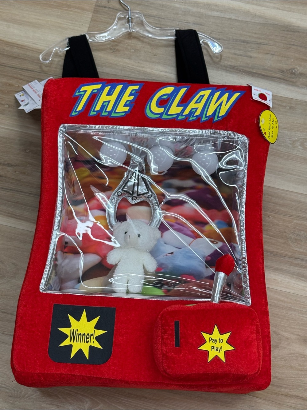 The Claw Toy Grabber Costume Bag Add Your Own Toys